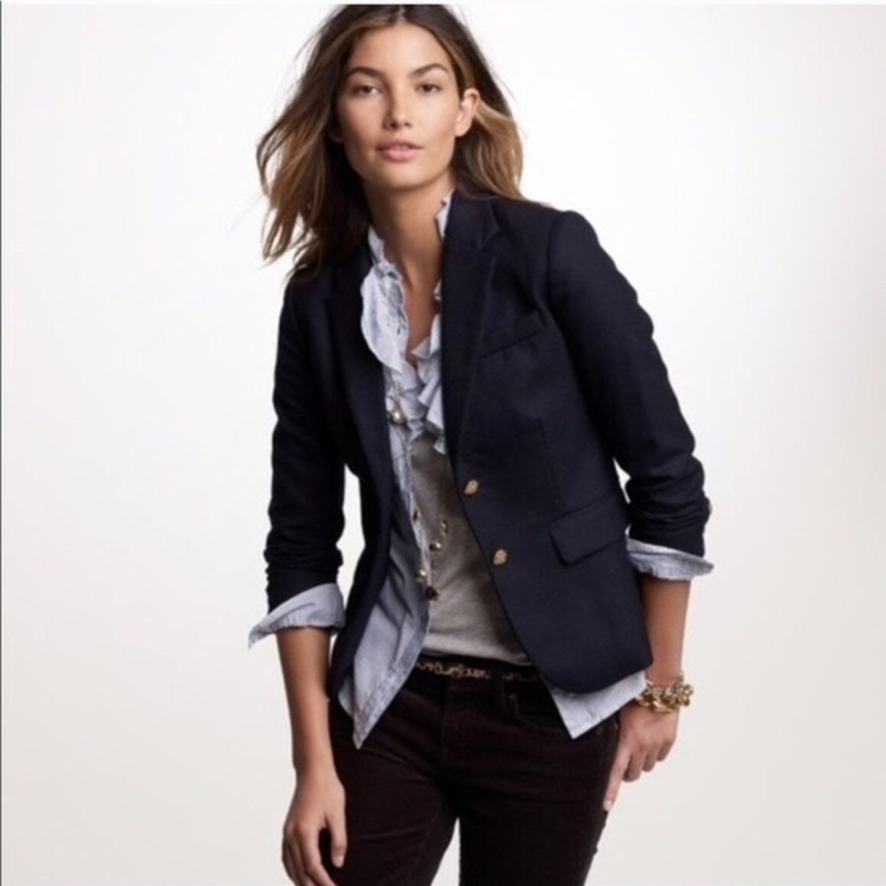 JCREW Schoolboy Blazer with Gold Buttons